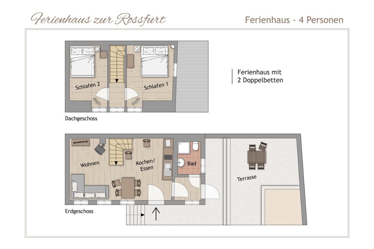 Ferienhaus Zur Rossfurt Tangermünde Exterior foto